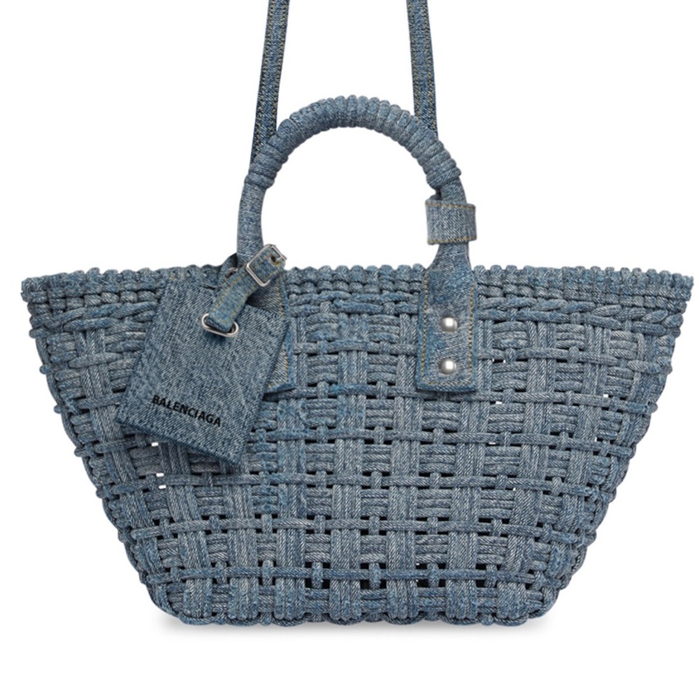 Balenciaga Bistro XS Basket Bag Denim